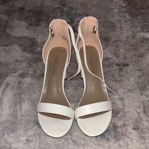 Dream Pairs White Strappy Heels